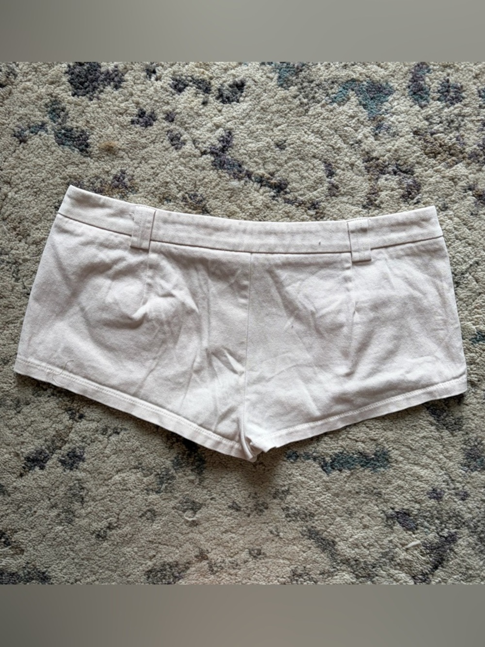 Edikted Beige Low Rise Micro Shorts - Picture 4 of 4